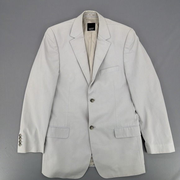 Esprit Other - Vtg Esprit Collection Blazer Men's 36R Gray Cotton Nylon Sport Coat 2 Button